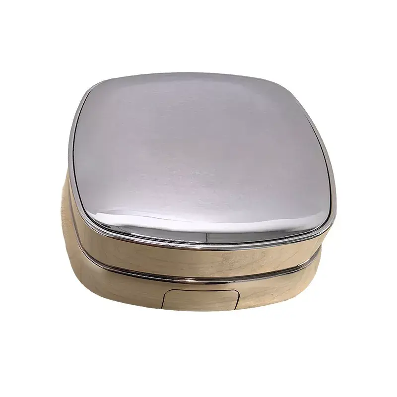 Cushion Portable Powder Container Compact Cushion Foundation-fodral med spegel